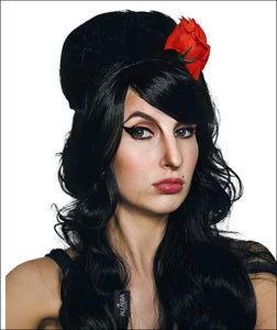 Bouffant Beehive Wig With Flower
