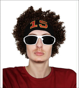 Quarter Back Wig With Headband