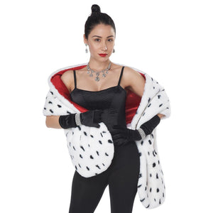 Faux Dalmation Stole