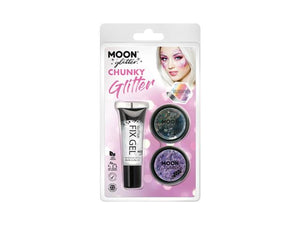 Chunky Holographic Glitter Blk/Purple