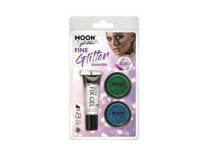 Fine Glitter Green and Blue Kit
