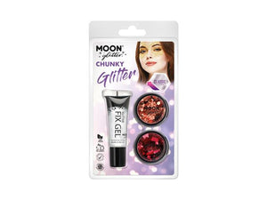 Classic Chunky Glitter Kit Copper/Red