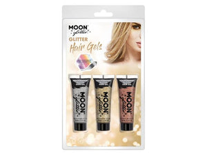 Glitter Hair Gel Silver/Gold/Rose Gold