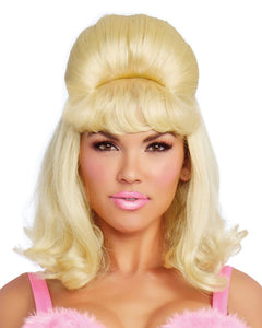 Retro Bouffant Blonde Wig