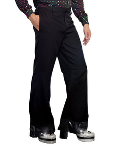 Mens Black Disco Pants