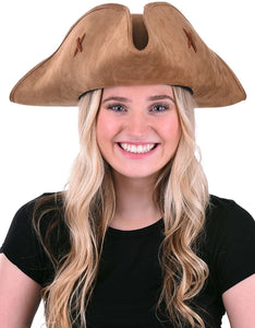 Suede Womens Pirate Hat
