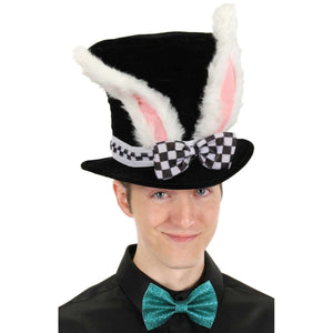 White Rabbit Topper Plush Hat