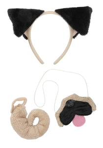 Pug Ears Headband and Tail