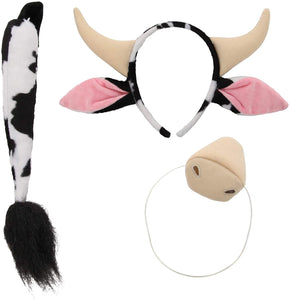 Cow Ears Headband and Tail