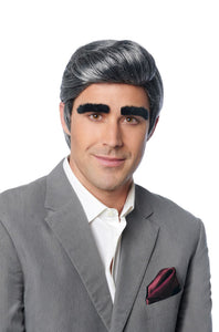 Johnny w/ Eyebrows Grey Wig