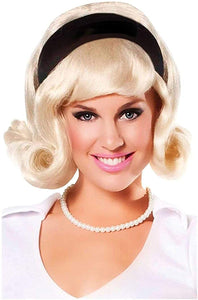 1950'S Blonde Wig With Headband
