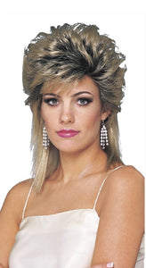 80'S Sprayed Blonde Mixed Deluxe Wig