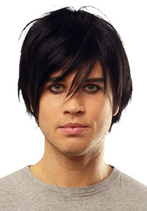 Deluxe Emo Black Wig