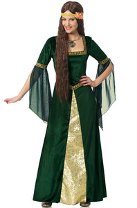 Renaissance Lady Green Dress