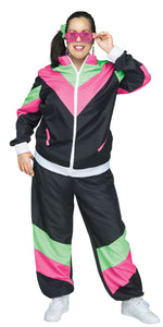 Womens 80'S Track Suit Plus Size