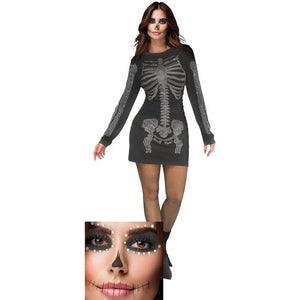 Rhinestone Skeleton Gal