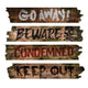 Haunted Window Boards Words