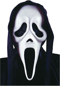 Ghost Face Mask With Shroud