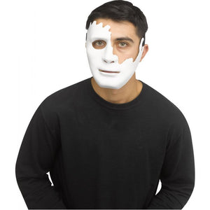 Cracked Half Mask White