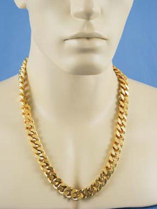 24" Heavy Gold Metal Chain Necklace