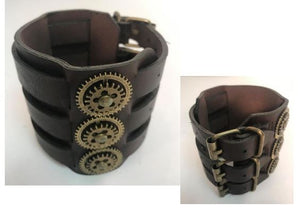 Leatherlike Steampunk Wrist Band