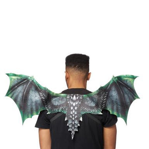 Supersoft Green and Black Dragon Wings