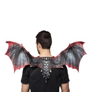 Supersoft Red and Black Dragon Wings