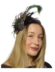 Peacock Flapper Headband