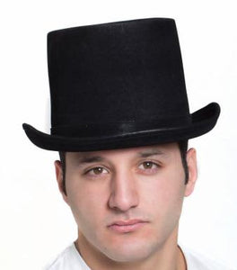 Leatherlike Black Top Hat