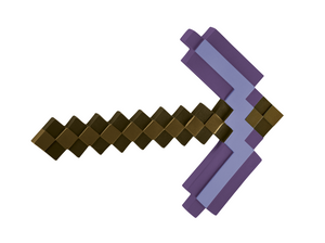 Minecraft Pickaxe Enchanted Purple