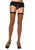 Striped Nylon Thigh High