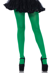 Nylon Lycra Tights Kelly Green Plus Size