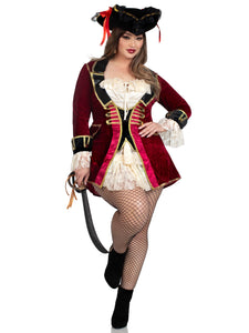 Captivating Pirate Captain Plus Size