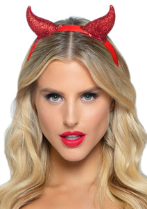 Glitter Devil Horn Headband