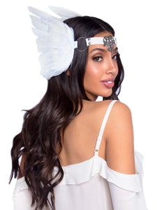White Feather Headband