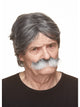Rocking Grandpa Moustache Grey & White