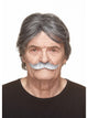 Gentlemans Moustache Grey & White
