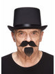Colonel Moustache and Goatee Black