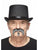 Moustache With Tiny Goatee Salt & Pepper