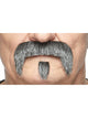 Moustache With Tiny Goatee Salt & Pepper