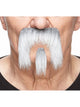 Horseshoe Mustache w/ Goatee Grey/White