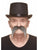 Thick Long Western Moustache Salt/Pep