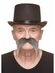 Thick Long Western Moustache Salt/Pep