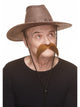 Thick Long Western Moustache Light Brown