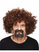 Short Biker Beard/Moustache Brown