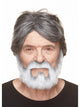 Short Beard/Moustache/Sideburn Grey/Wht