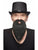 Philosopher Beard and Moustache Black