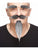 Devilish Beard/Moustache/Eyebrow Grey