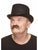 Curled Gentlemans Moustache Light Brown