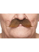 Curled Gentlemans Moustache Light Brown